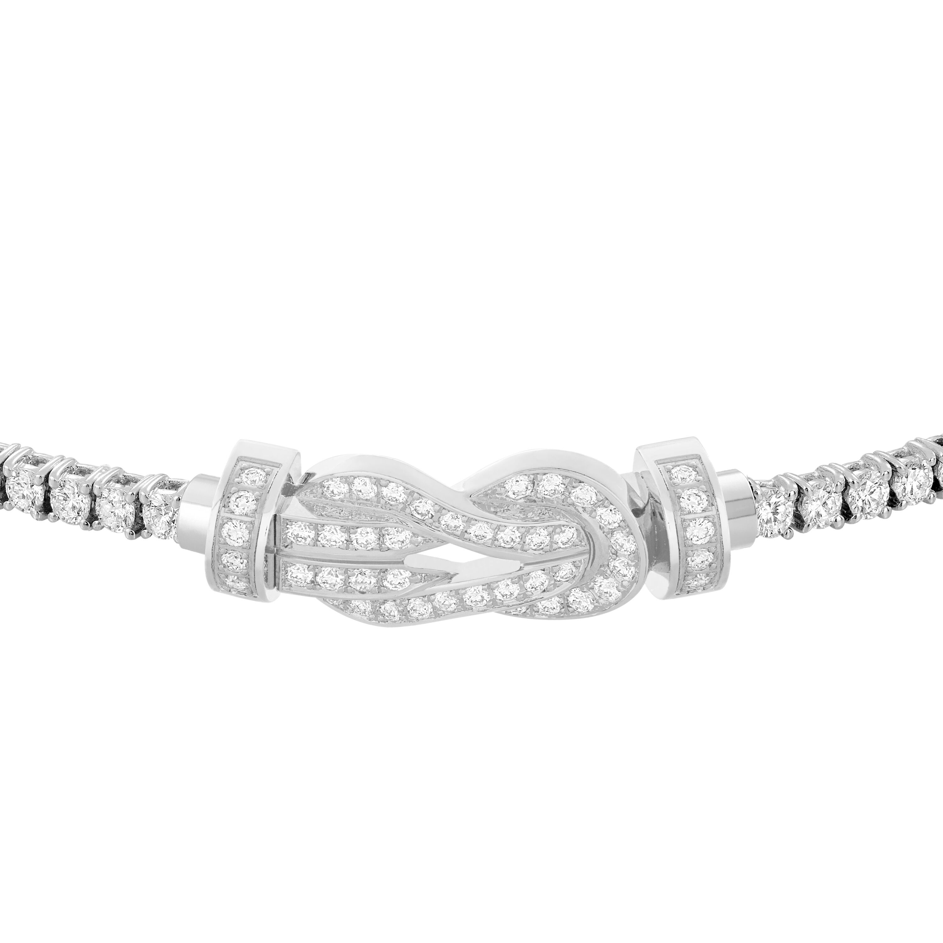 Fred Chance Infinie Medium White Gold and Diamond Pavé